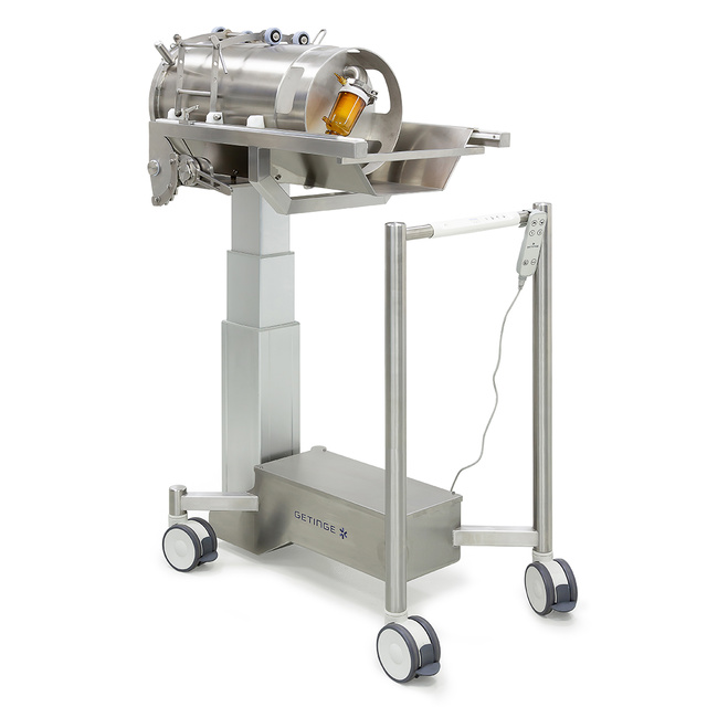 ww5 DPTE® Transfer Trolley with a 350 stainless steel DPTE® Beta Container