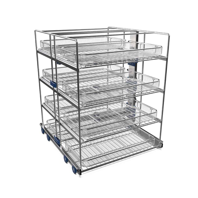 4 level instrument wash cart for ww5 46-series Washer-Disinfectors