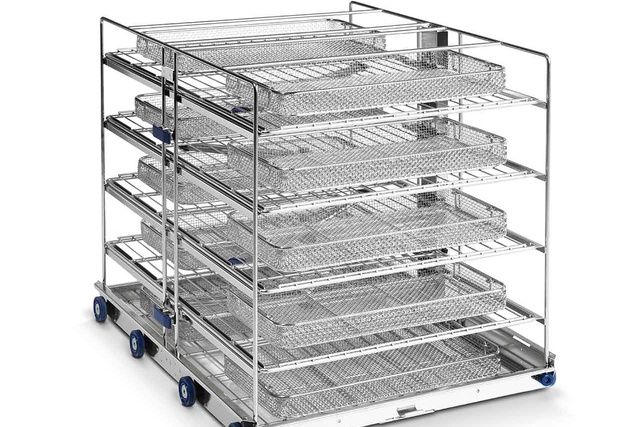 5 level instrument wash cart for ww5 66-series Washer-Disinfectors