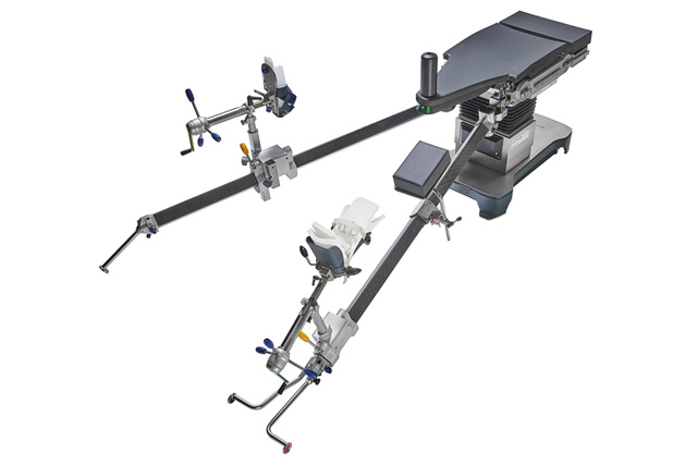 Photoshoot of the traction adapter to be use with Maquet Corin operating table