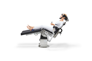 Patient laying on the otesus surgical table from ww5