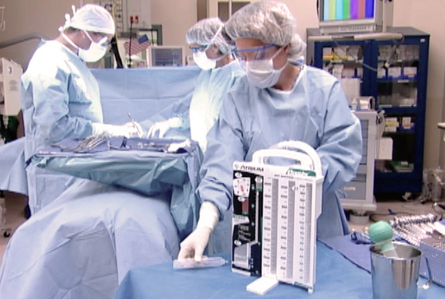 Doctors during operation